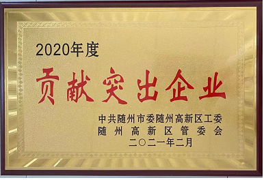 【喜報】湖北楚勝汽車有限公司榮獲隨州市貢獻(xiàn)突出企業(yè)，